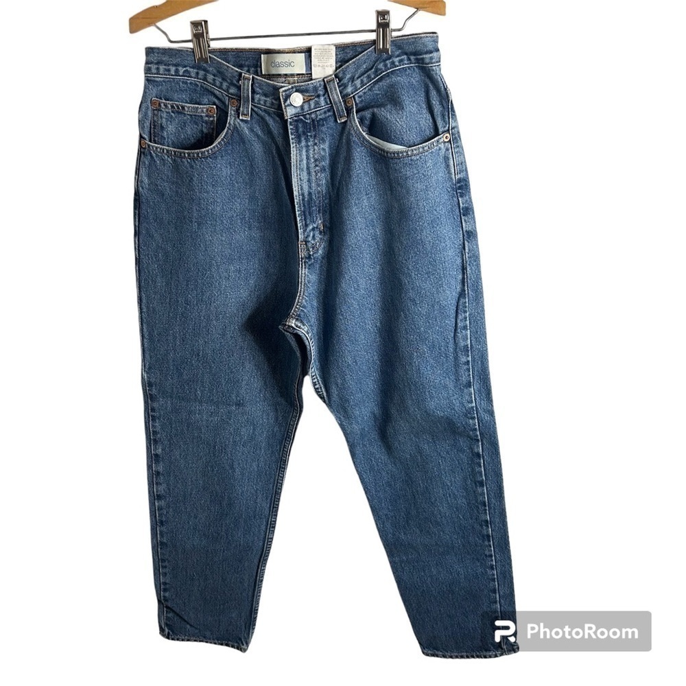 Gap High Waisted Mom Jeans Sz 12 Classic Ankle Women’s Vintage Blue